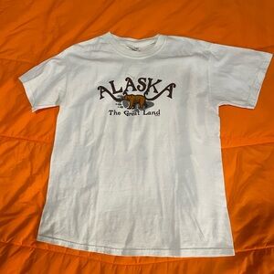 White Alaska Graphic T-Shirt